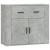 Dulap, gri beton, 80x33x70 cm, lemn prelucrat GartenMobel Dekor