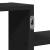 Raft de perete, negru, 104x15x49 cm, lemn prelucrat GartenMobel Dekor