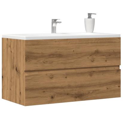 Dulap de chiuvetă stejar artizanal 90x38,5x45 cm lemn prelucrat GartenMobel Dekor