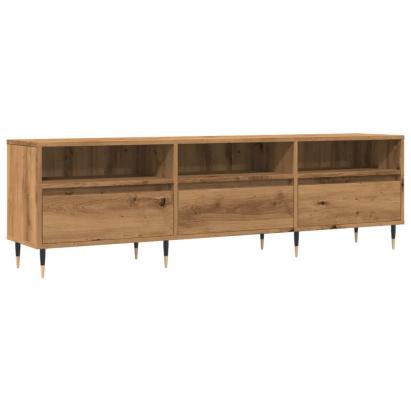 Comodă TV, stejar artizanal, 150x30x44,5 cm, lemn prelucrat GartenMobel Dekor