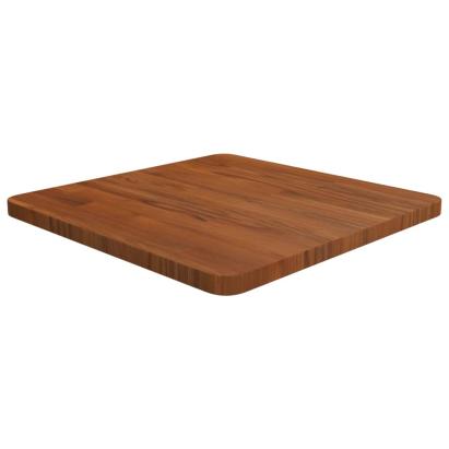 Blat de masă pătrat maro închis 50x50x2,5 cm lemn stejar tratat GartenMobel Dekor
