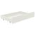 Cadru de pat cu 2 sertare, alb, 90 x 200 cm, lemn masiv de pin GartenMobel Dekor