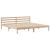 Cadru de pat fără saltea, 200x200 cm, lemn masiv pin GartenMobel Dekor