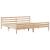 Cadru de pat fără saltea, 200x200 cm, lemn masiv pin GartenMobel Dekor