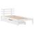 Cadru de pat cu sertare, alb, 75x190 cm, lemn masiv de pin GartenMobel Dekor