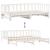 Pat de zi cu extensie și sertare fără saltea, alb, 90x200 cm GartenMobel Dekor