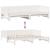 Pat de zi cu extensie și sertare fără saltea, alb, 80x200 cm GartenMobel Dekor