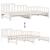 Pat de zi cu extensie și sertare fără saltea, alb, 80x200 cm GartenMobel Dekor