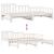 Pat de zi cu extensie și sertare fără saltea, alb, 90x200 cm GartenMobel Dekor