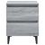 Noptiere picioare din metal, 2 buc., gri sonoma, 40x35x50 cm GartenMobel Dekor