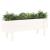 Strat înălțat de grădină, alb, 101x30x38 cm, lemn masiv de pin GartenMobel Dekor