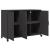 Dulap, negru, 100,5x39x72 cm, oțel GartenMobel Dekor