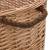 Coș lemne foc cu mânere de transport natural 78x54x34 cm salcie GartenMobel Dekor
