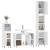 Set mobilier de baie, 3 piese, alb, lemn compozit GartenMobel Dekor