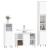 Set mobilier de baie, 3 piese, alb, lemn compozit GartenMobel Dekor
