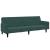 Canapea extensibilă cu taburet, 2 locuri, verde închis, catifea GartenMobel Dekor