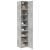 Dulap depozitare slim gri beton 40x42,5x225 cm lemn prelucrat GartenMobel Dekor