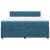 Pat box spring cu saltea, albastru, 180x200 cm, catifea GartenMobel Dekor