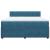 Pat box spring cu saltea, albastru, 180x200 cm, catifea GartenMobel Dekor