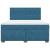 Pat box spring cu saltea, albastru, 180x200 cm, catifea GartenMobel Dekor