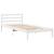 Cadru pat fără saltea, alb, 100x200 cm, lemn masiv pin GartenMobel Dekor