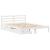 Cadru de pat fără saltea, alb, 140x200 cm, lemn masiv pin GartenMobel Dekor