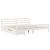 Cadru de pat fără saltea, alb, 180x200 cm, lemn masiv pin GartenMobel Dekor
