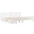 Cadru de pat fără saltea, alb, 200x200 cm, lemn masiv pin GartenMobel Dekor