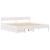 Cadru de pat fără saltea, alb, 180x200 cm, lemn masiv pin GartenMobel Dekor