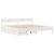 Cadru de pat fără saltea, alb, 160x200 cm, lemn masiv pin GartenMobel Dekor