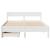 Cadru de pat fără saltea, alb, 150x200 cm, lemn masiv pin GartenMobel Dekor