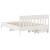 Cadru de pat fără saltea, alb, 140x200 cm, lemn masiv pin GartenMobel Dekor