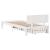 Cadru Pat cu Sertare Alb 100x200 cm Lemn Masiv Pin GartenMobel Dekor