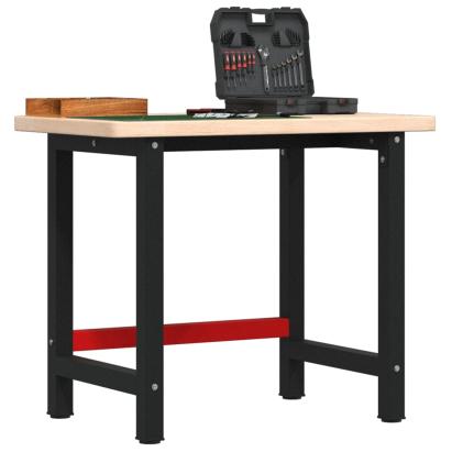 Banc de lucru 100x60x83 cm lemn masiv stejar, dreptunghiular GartenMobel Dekor