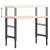 Banc lucru 100x60x(73-99,5) cm lemn masiv stejar dreptunghiular GartenMobel Dekor
