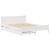 Cadru de pat fără saltea, alb, 120x190 cm, lemn masiv pin GartenMobel Dekor