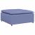 Canapea modulară cu taburet și perne, textil, albastru jeans GartenMobel Dekor
