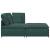 Canapea modulară cu taburet și perne, catifea, verde închis GartenMobel Dekor