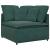 Canapea modulară cu taburet și perne, catifea, verde închis GartenMobel Dekor