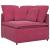 Canapea modulară cu taburet și perne, catifea, roșu vin GartenMobel Dekor