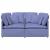 Canapea modulară cu perne, albastru jeans, textil GartenMobel Dekor