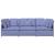 Canapea modulară cu perne, albastru jeans, textil GartenMobel Dekor