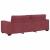 Set canapea cu perne, 2 piese, roșu vin, material textil GartenMobel Dekor