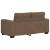 Set de canapele cu perne, 2 piese, maro, textil GartenMobel Dekor