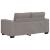 Set de canapea cu perne, 2 piese, gri taupe, material textil GartenMobel Dekor