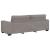 Set de canapea cu perne, 2 piese, gri taupe, material textil GartenMobel Dekor