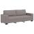 Set de canapea cu perne, 2 piese, gri taupe, material textil GartenMobel Dekor