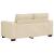 Set de canapele cu perne, 2 piese, crem, textil GartenMobel Dekor