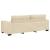 Set de canapele cu perne, 2 piese, crem, textil GartenMobel Dekor