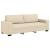 Set de canapele cu perne, 2 piese, crem, textil GartenMobel Dekor